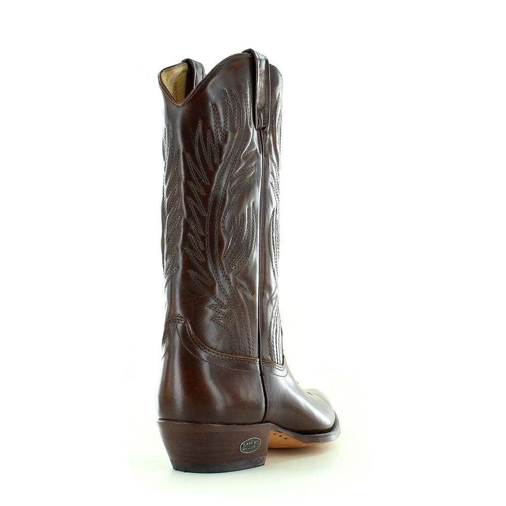 Loblan 194 Brown Whisky Leather Cowboy Boots Hand Made