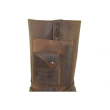 Load image into Gallery viewer, Loblan 620 Brown Waxy Leather Men Cowboy Western Boots Square Chisel Toe Pocket - www.loblanboots.com