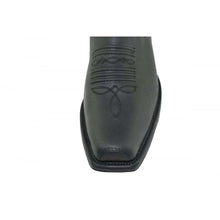 Load image into Gallery viewer, Loblan 517 Leather Black Biker Western Original Ankle Boots Square Toe Cowboy - www.loblanboots.com