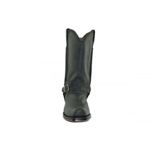 Load image into Gallery viewer, Loblan 548 Black Waxy Leather Mens Cowboy Boots Western Biker Square Chisel Toe - www.loblanboots.com