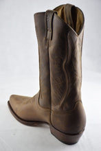 Load image into Gallery viewer, Loblan 2616 Brown Waxy Leather Cowboy Boots Hand Made Classic Biker Western 206 - www.loblanboots.com
