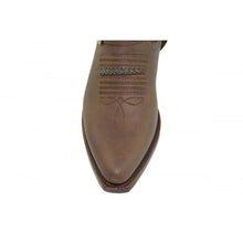 Load image into Gallery viewer, Loblan 2476 Brown Waxy Leather Cowboy Boots Handmade Classic Unisex Western - www.loblanboots.com
