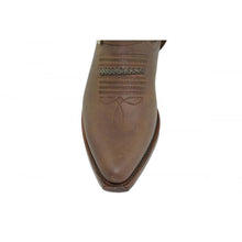 Load image into Gallery viewer, Loblan 2476 Brown Waxy Leather Cowboy Boots Handmade Classic Unisex Western - www.loblanboots.com