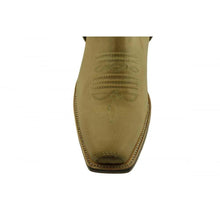 Load image into Gallery viewer, Loblan 515 Leather Tan Beige Cowboy Boots Biker Western Square Toe Ankle Boot - www.loblanboots.com