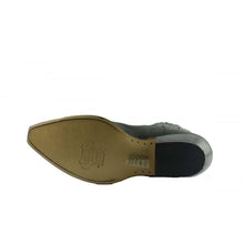 Load image into Gallery viewer, Loblan 298 Black Waxy Leather Cowboy Short Western Boots Pointed Ankle Boot - www.loblanboots.com