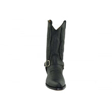 Load image into Gallery viewer, Loblan 2476 Black Waxy Leather Cowboy Boots Hand Made Classic Unisex Western - www.loblanboots.com
