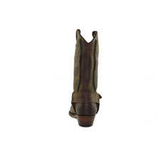 Load image into Gallery viewer, Loblan 2476 Brown Waxy Leather Cowboy Boots Handmade Classic Unisex Western - www.loblanboots.com