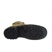 Load image into Gallery viewer, Loblan 2024 Brown Biker Boots Combat Military Lace Up Handmade Boot Side Pocket - www.loblanboots.com