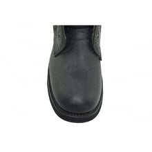 Load image into Gallery viewer, Loblan 2024 Black Biker Boots Combat Military Lace Up Handmade Boot Side Pocket - www.loblanboots.com
