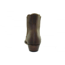 Load image into Gallery viewer, Loblan 298 Brown Waxy Leather Cowboy Short Western Boots Pointed Ankle Boot - www.loblanboots.com
