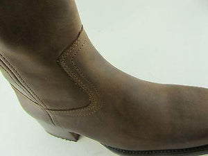 Loblan 637 Brown Wexy Leather Mens Cowboy Boots Classic Hand Made Western Boot - www.loblanboots.com