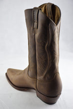 Load image into Gallery viewer, Loblan 2616 Brown Waxy Leather Cowboy Boots Hand Made Classic Biker Western 206 - www.loblanboots.com
