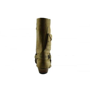 Loblan 620 Tan Beige Leather Men Cowboy Western Boots Square Chisel Toe Pocket - www.loblanboots.com